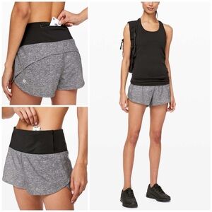 Lululemon Athletica Gray Speed Up Shorts | Sz 12
